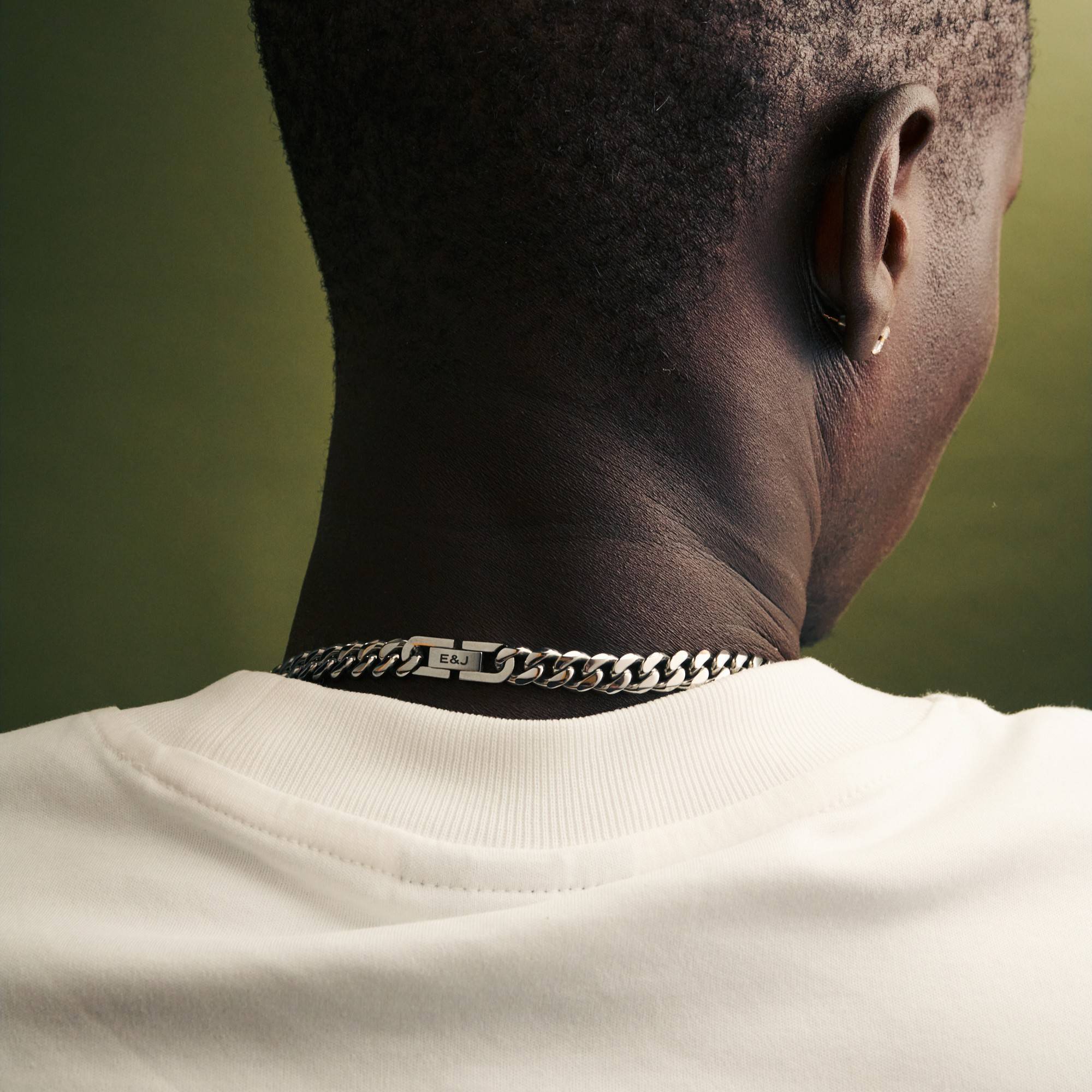 8MM CUBAN CHAIN NECKLACE WITH ENGRAVABLE CLASP-3 product photo