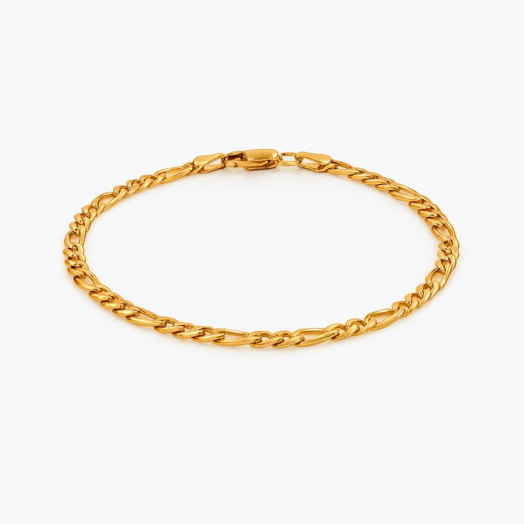 Figaro 4 mm Bracelet - Vermeil-2 product photo