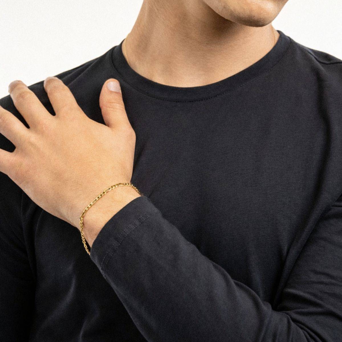 Figaro 4 mm Bracelet - Vermeil-1 product photo