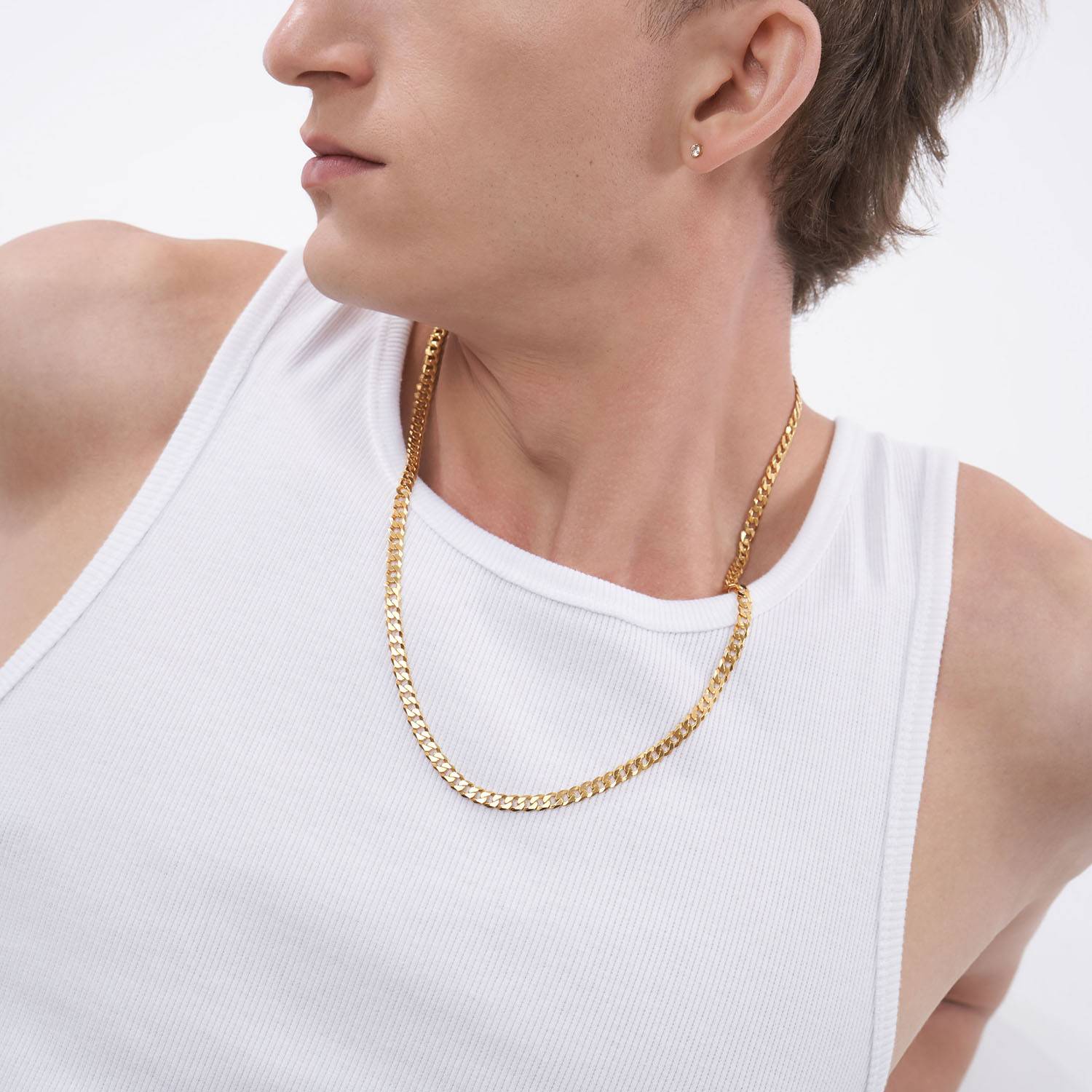 Curb Chain Necklace - Gold