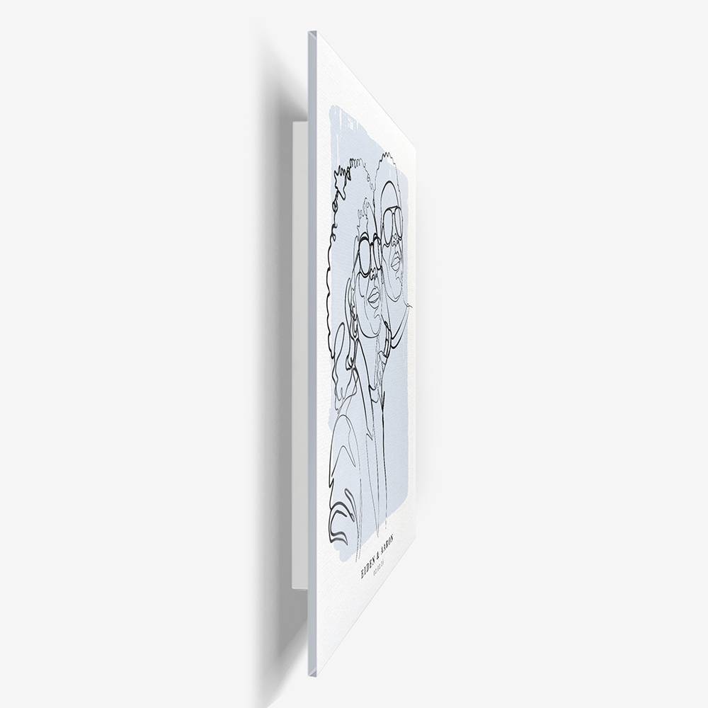 Forever in Lines - Custom Portrait Acrylic-3 product photo