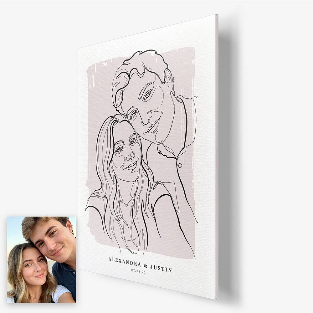 Forever in Lines - Custom Portrait Acrylic-6 product photo