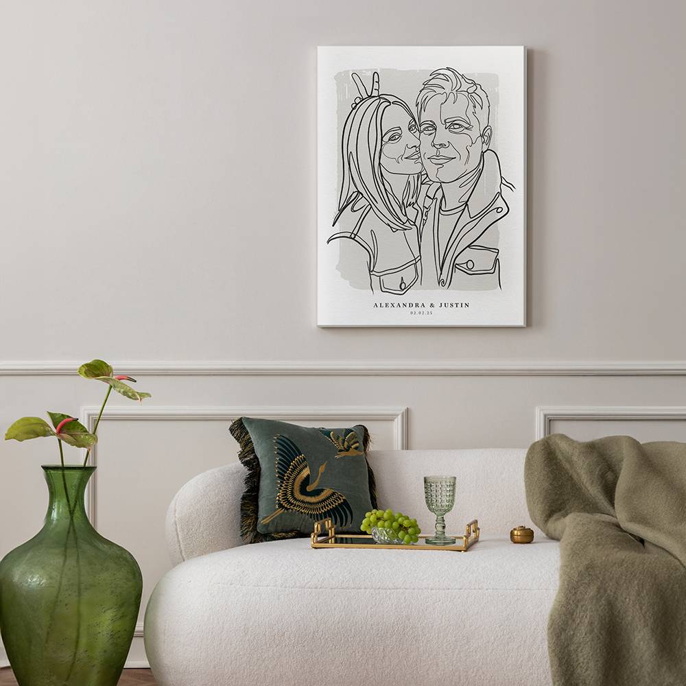 Forever in Lines - Custom Portrait Acrylic-5 product photo