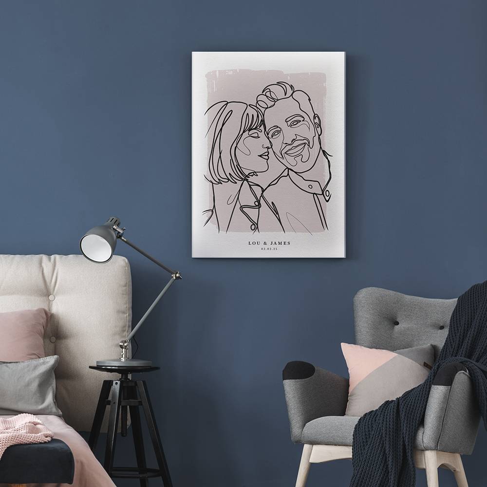Forever in Lines - Custom Portrait Acrylic-8 product photo