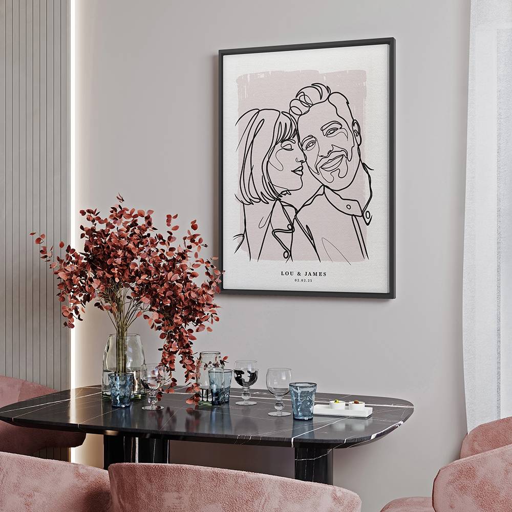 Forever in Lines - Custom Portrait Canvas-7 product photo