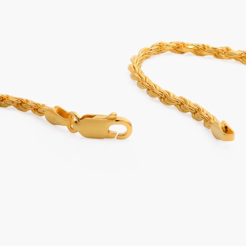 Gold plated rope chain on sale mens