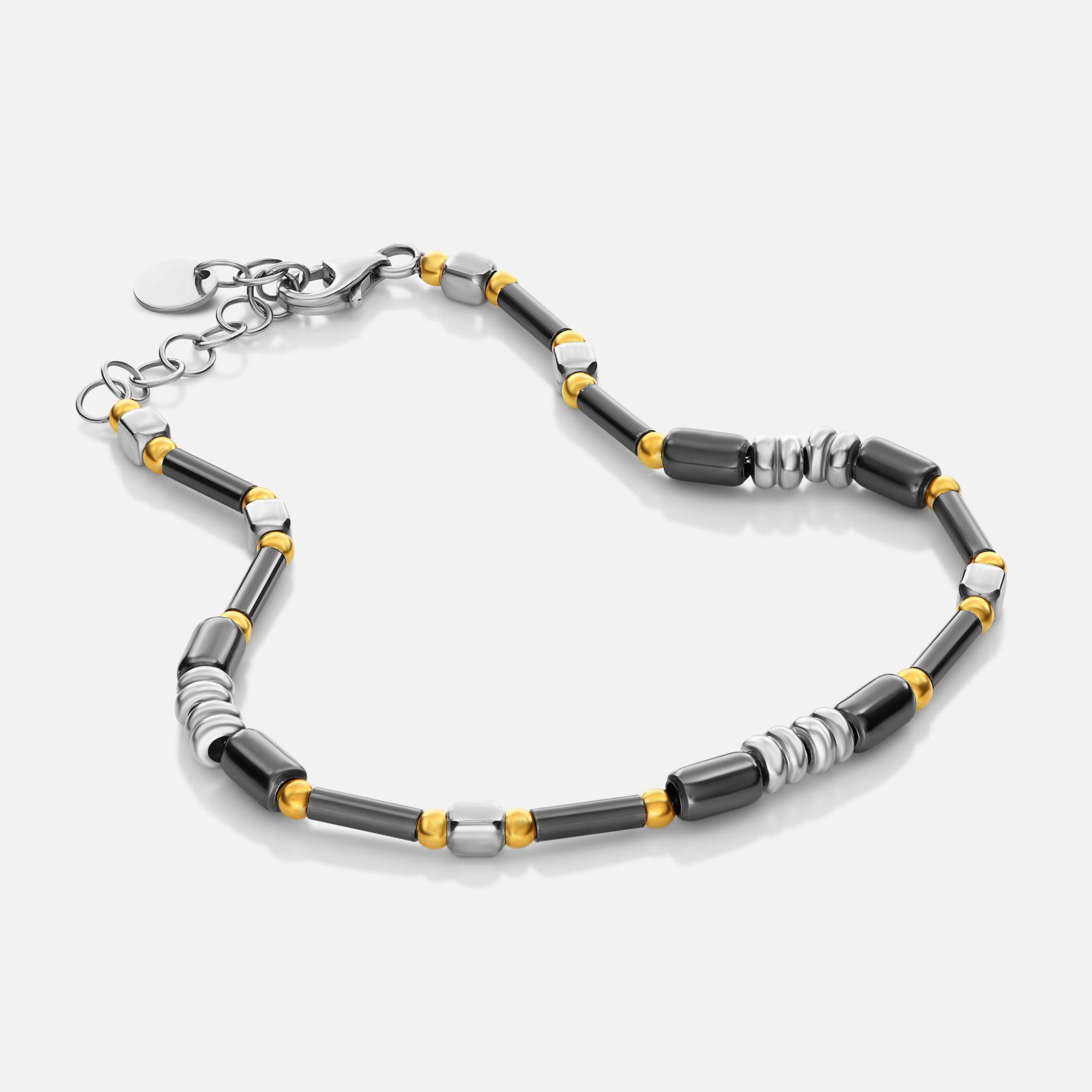 SETT Noir Axis Multiple Finish Beads Bracelet-2 product photo