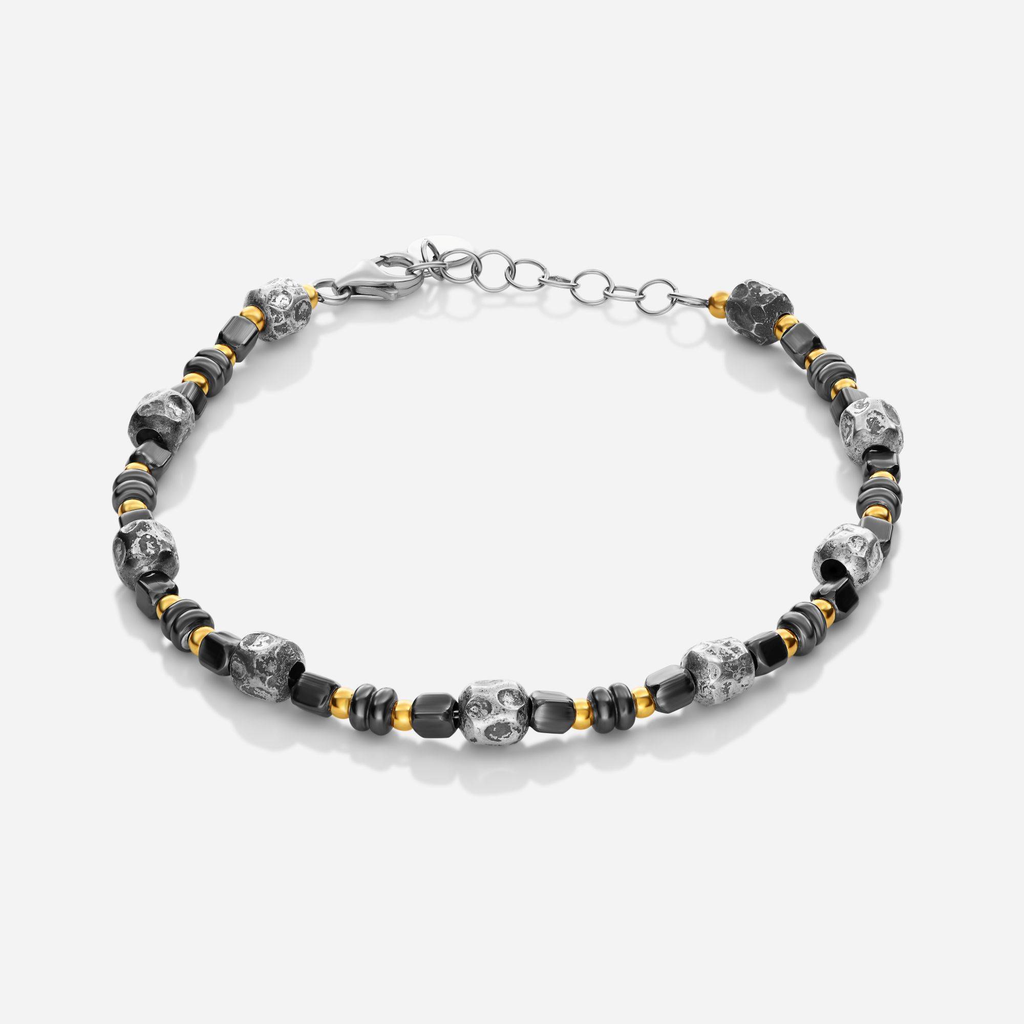 SETT Noir Forge Multiple Finish Beads Bracelet-1 product photo