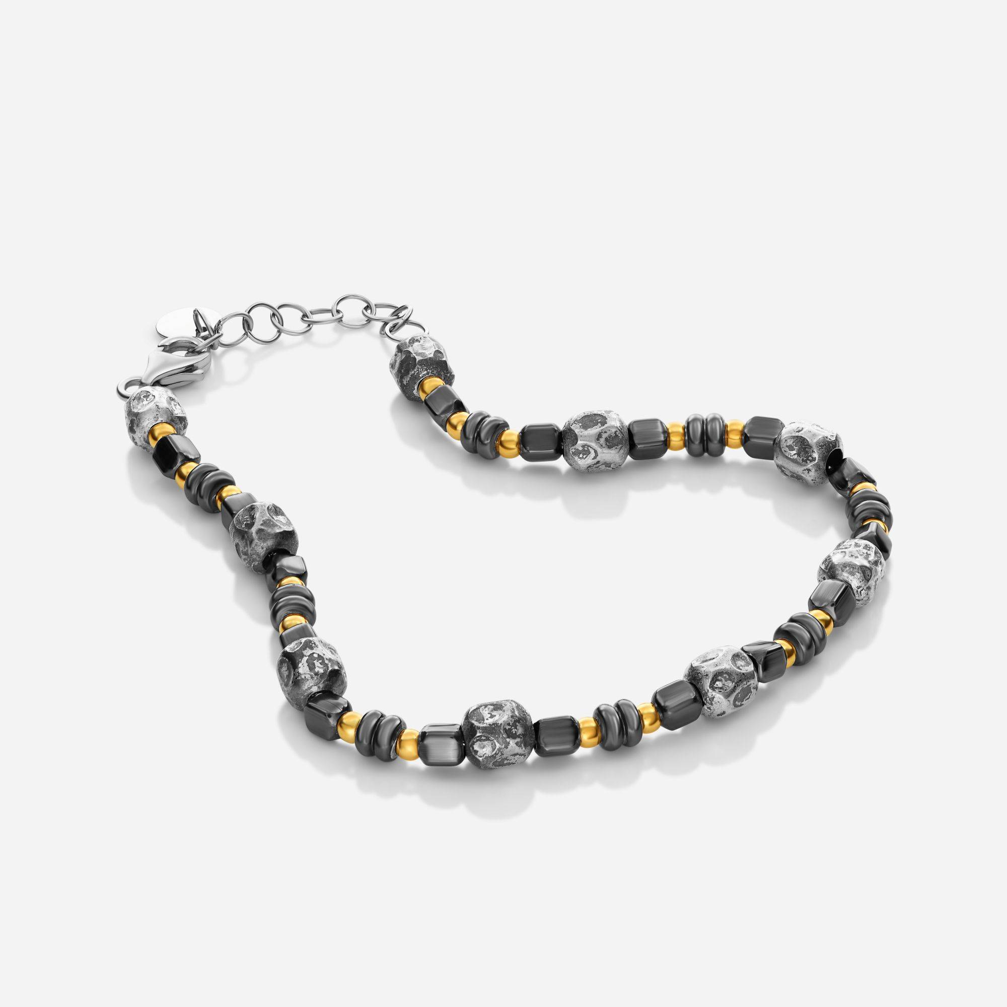 SETT Noir Forge Multiple Finish Beads Bracelet-2 product photo