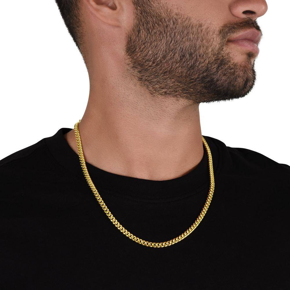Cuban Link Chain - Gold Stainless Steel-1 product photo