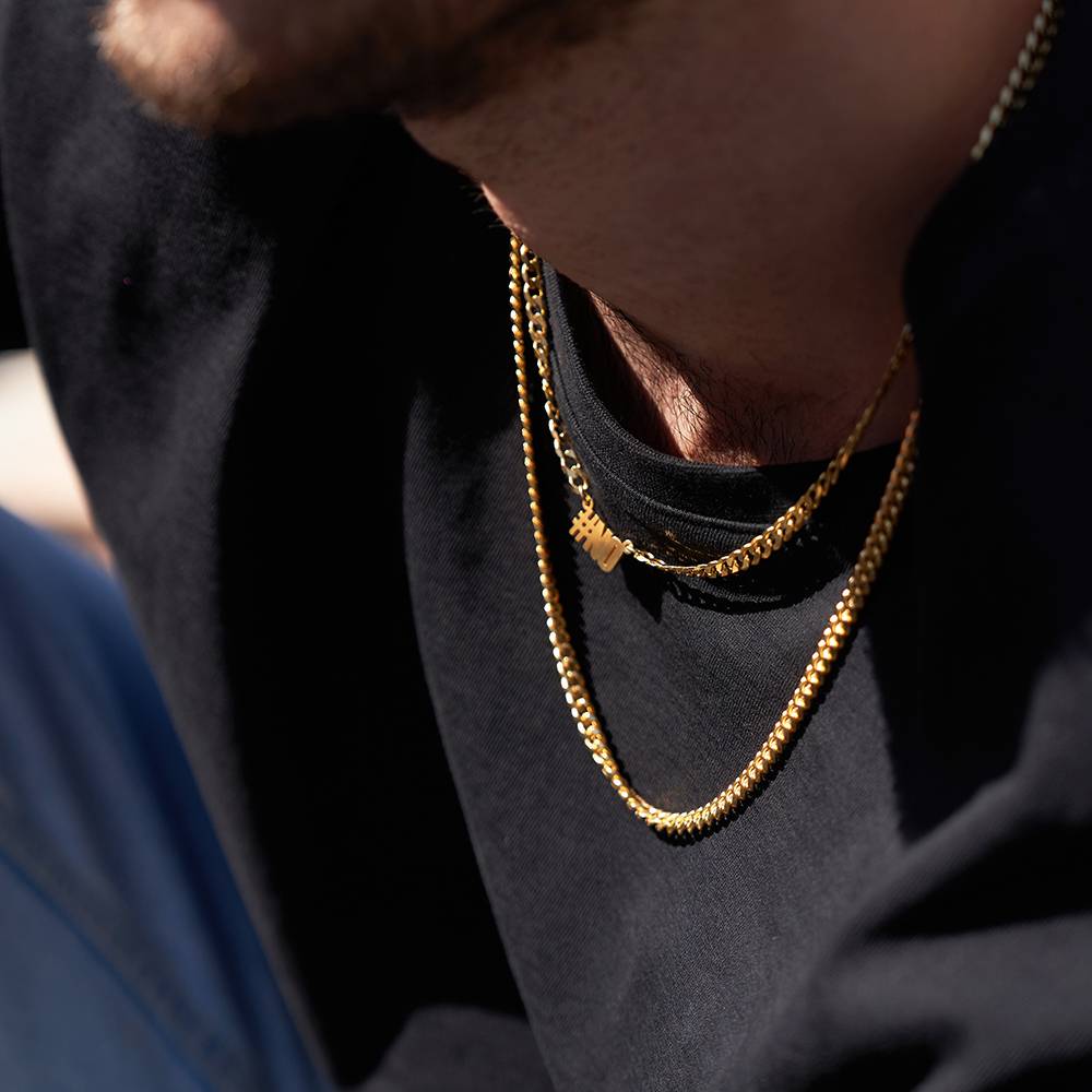 Men's Cuban Link Chain with Names